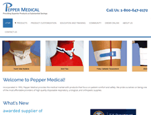 Tablet Screenshot of peppermedical.com
